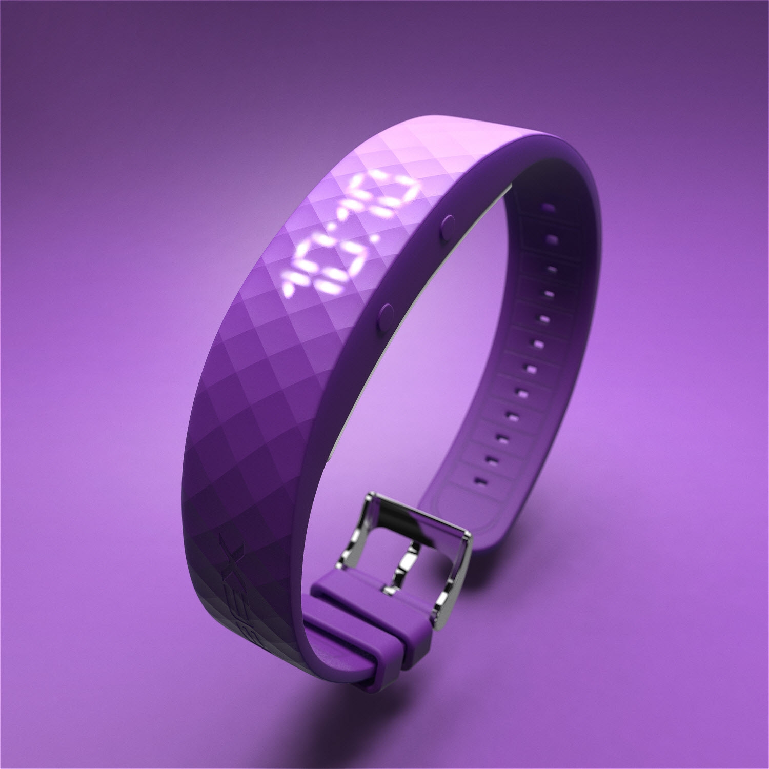 Toalettrutinklocka för skolan diskret | FIBEX8V05 - Digitalt - Lila - Unisex - Silikon -