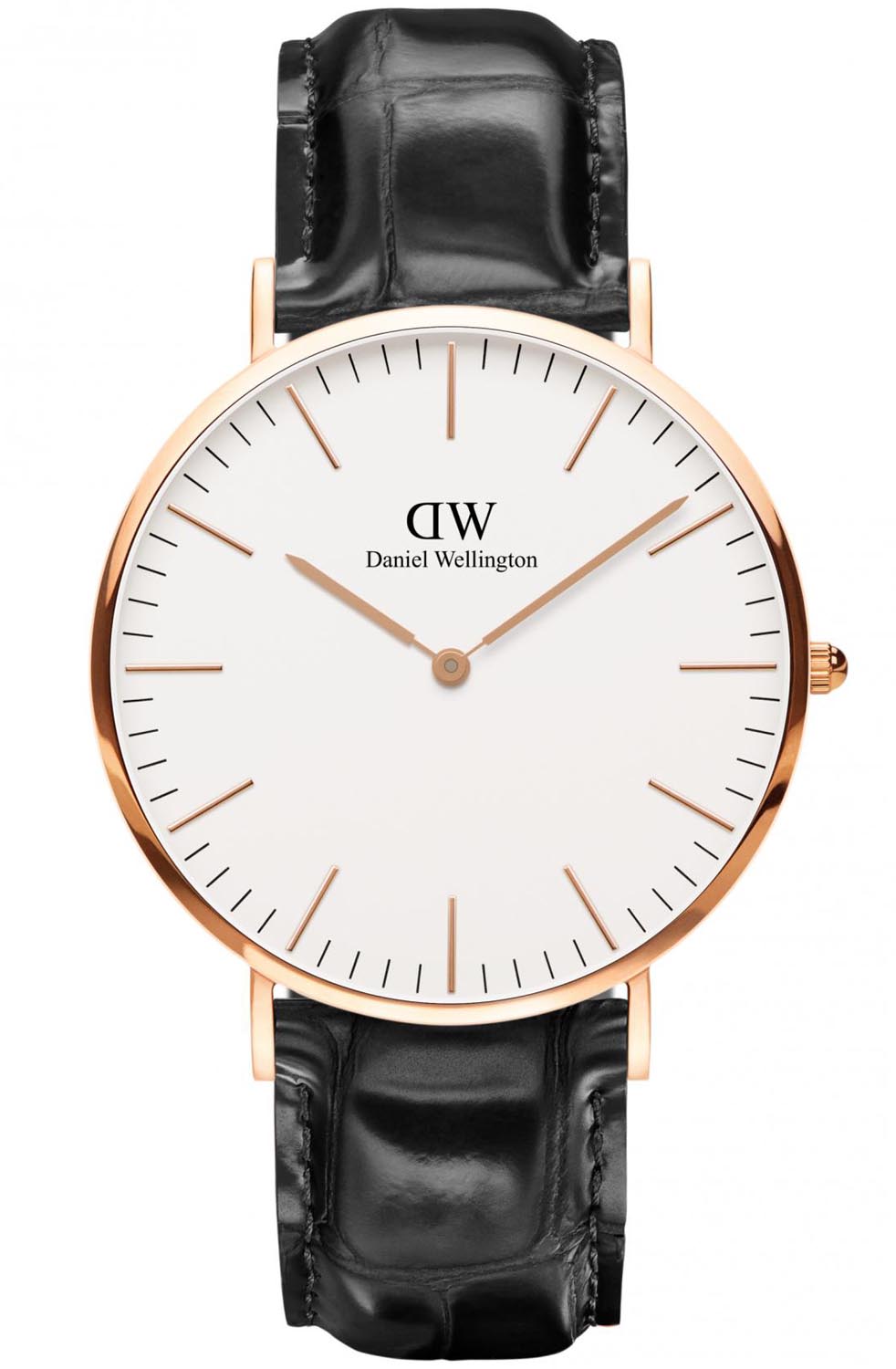 Daniel Wellington Classic Reading - Quartz - Rött guld - Herrklocka - Läder - Härdat mineralglas