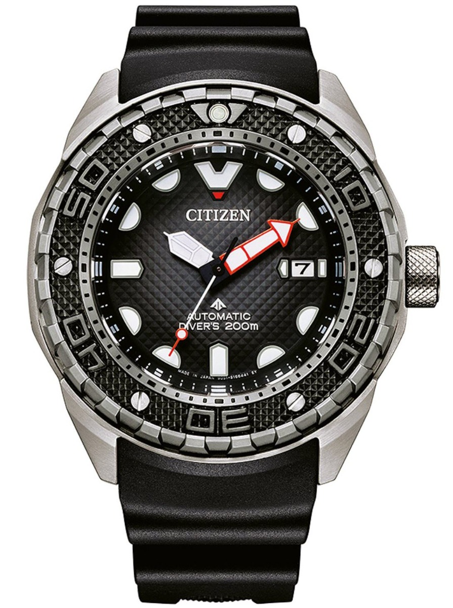 Citizen Promaster professionell dykarklocka med automatiskt urverk och Super Titanium-boett | NB6004-08E - Automatisk - Silver Titan - Herrklocka...