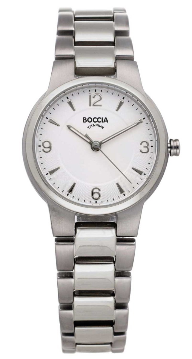 Boccia Titanium 3359-01 - Quartz - Silver - Damklocka - Titan - Härdat mineralglas