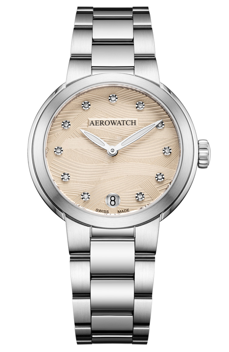 Aerowatch Harmonie Lady Quartz A 42107 AA02 M - Quartz - Silver - Damklocka - Rostfri stål - Safir