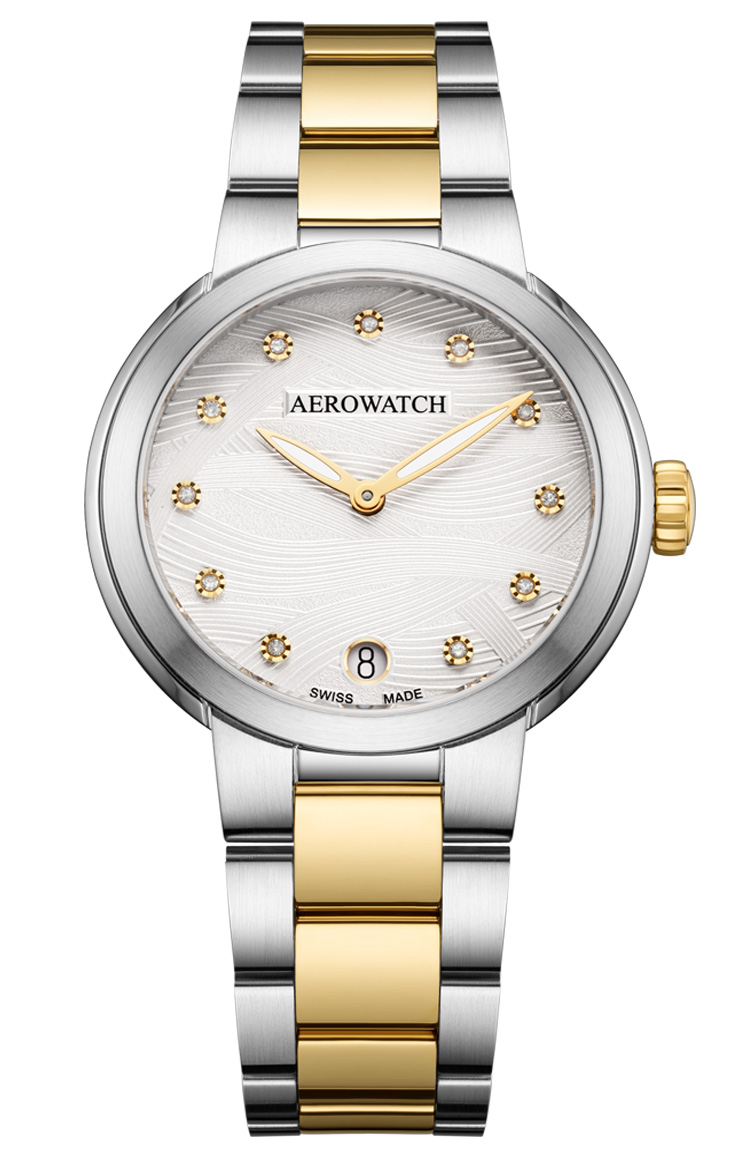 Aerowatch Harmonie Lady Quartz A 42107 BI03 M - Quartz - Silver - Damklocka - Rostfri stål - Safir