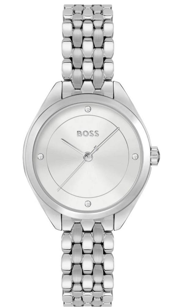 BOSS Mae 1502722 - Quartz - Silver - Damklocka - Rostfri stål - Härdat mineralglas