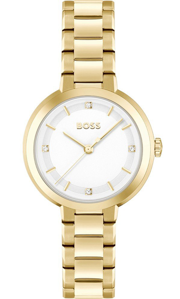 BOSS Sena 1502758 - Quartz - Guld - Damklocka - Rostfri stål - Härdat mineralglas