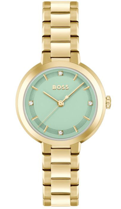 BOSS Sena 1502759 - Quartz - Guld - Damklocka - Rostfri stål - Härdat mineralglas
