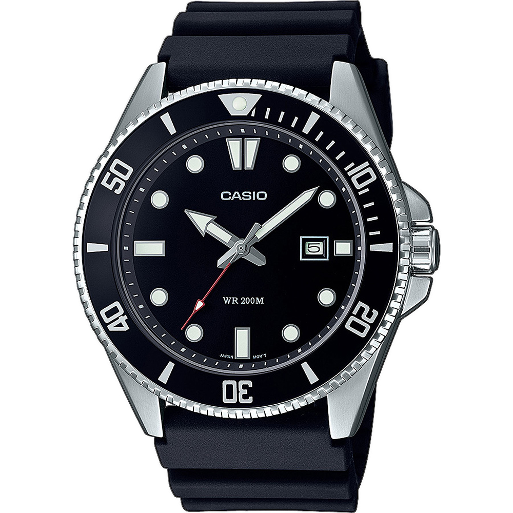 Casio Classic MDV-107-1A1VEF - Quartz - Silver - Herrklocka - Harts - Härdat mineralglas