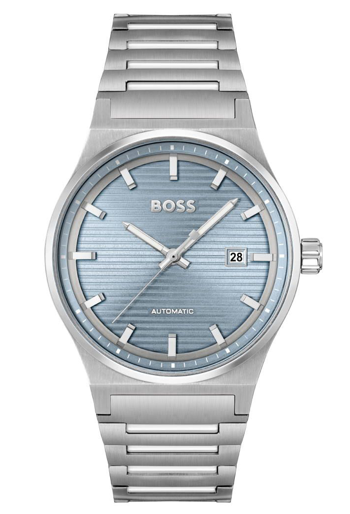 BOSS Candor Auto 1514118 - Automatisk - Silver - Herrklocka - Rostfri stål - Härdat mineralglas