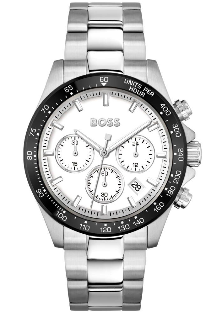 BOSS Hero 1514130 - Quartz - Silver - Herrklocka - Rostfri stål - Härdat mineralglas