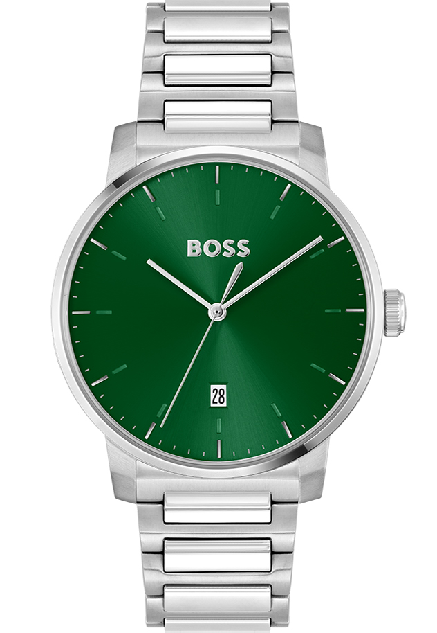 BOSS Dean 1514134 - Quartz - Silver - Herrklocka - Rostfri stål - Härdat mineralglas