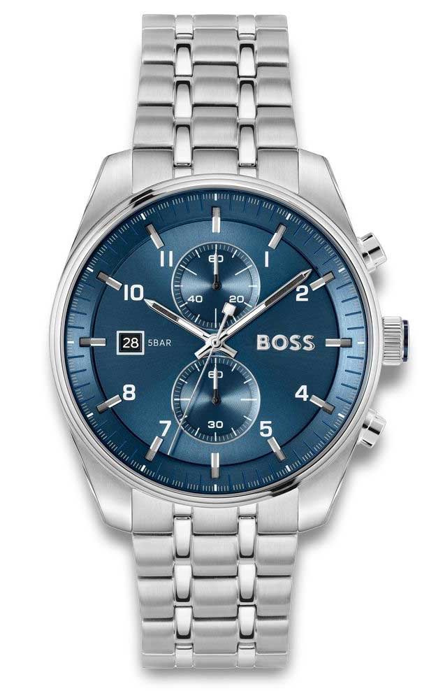 BOSS Sport Lux 1514216 - Quartz - Silver - Herrklocka - Rostfri stål - Härdat mineralglas