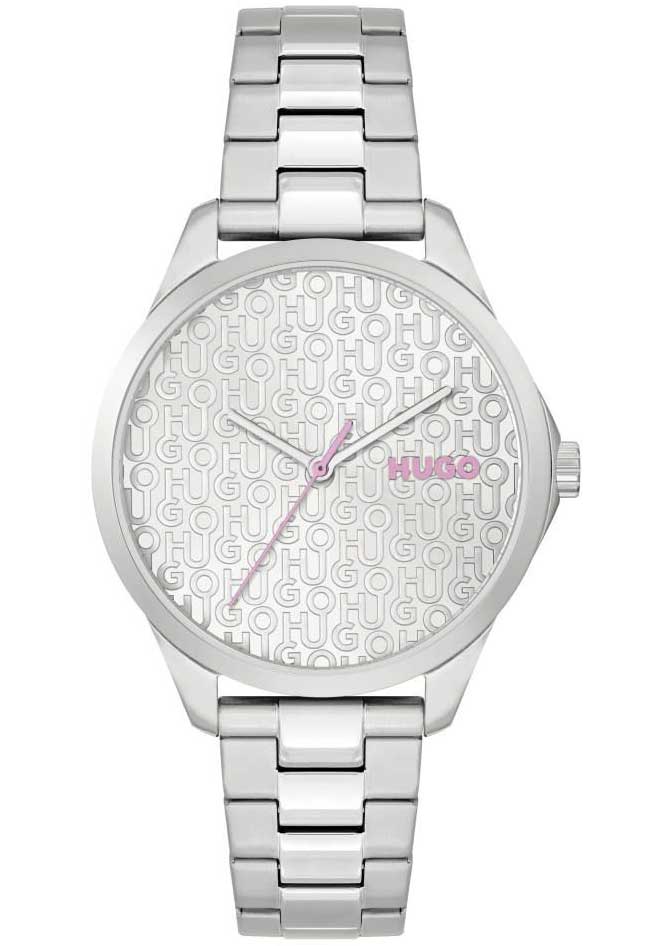 HUGO #Show Business 1540155 - Quartz - Silver - Damklocka - Rostfri stål - Härdat mineralglas