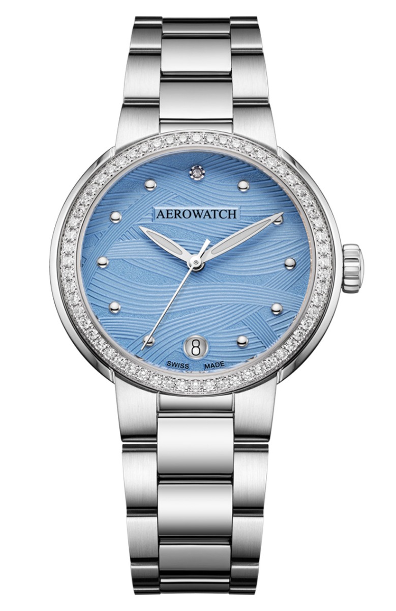 Aerowatch Harmonie Lady Automatic A 60106 AA01 DIA M - Automatisk - Silver - Damklocka - Rostfri stål - Safir
