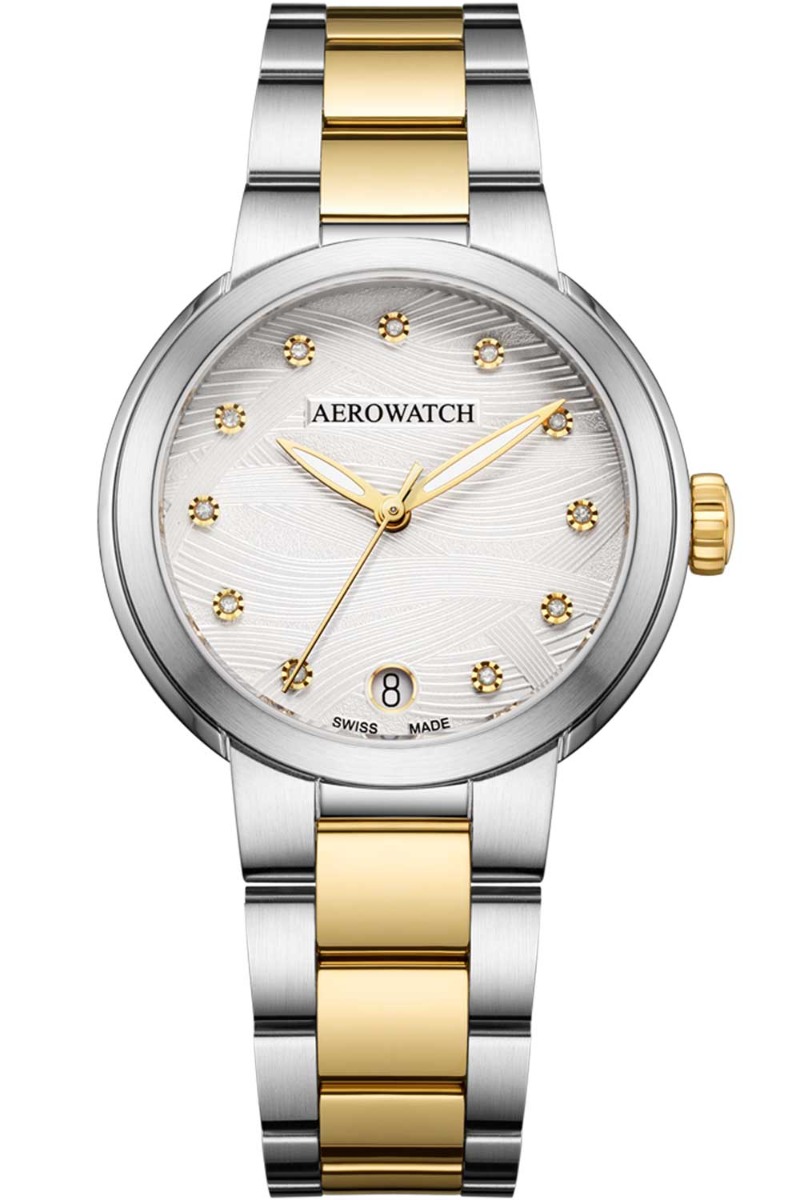 Aerowatch Harmonie Lady Automatic A 60106 BI03 M - Automatisk - Silver - Damklocka - Rostfri stål - Safir