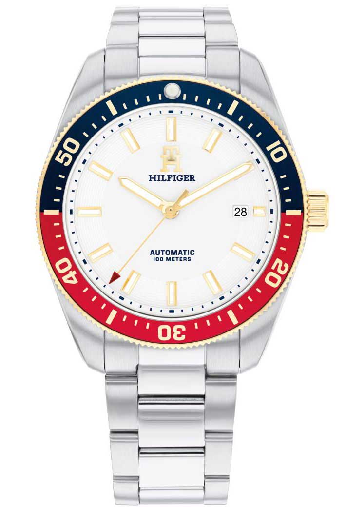 Tommy Hilfiger TH85 Automatic 1710551 - Automatisk - Silver - Herrklocka - Rostfri stål - Härdat mineralglas