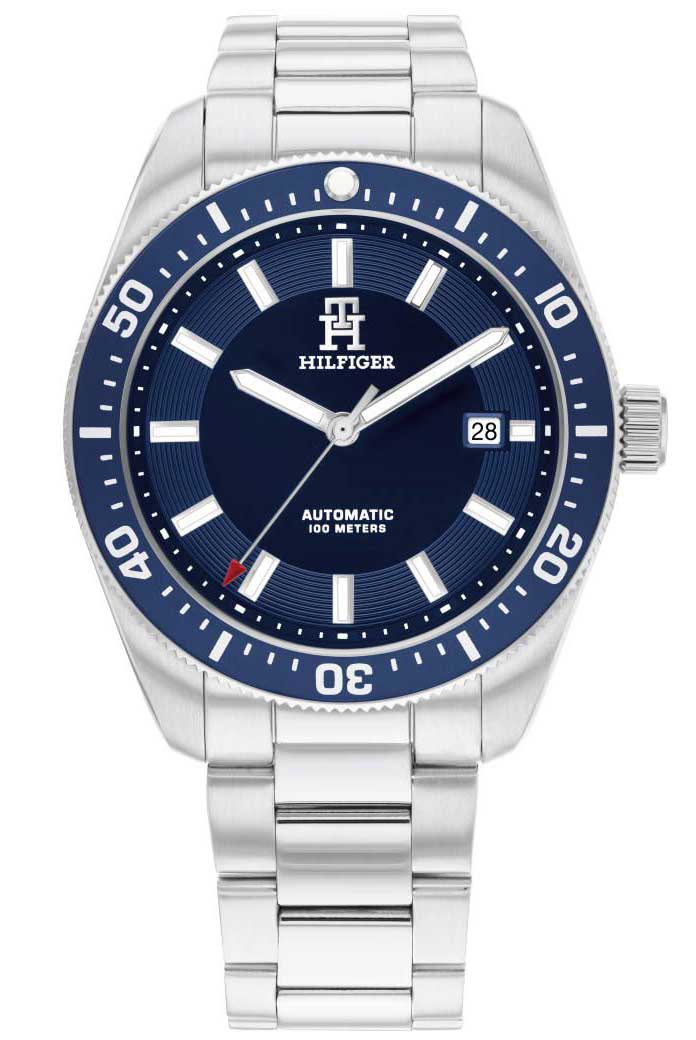 Tommy Hilfiger TH85 Automatic 1710591 - Automatisk - Silver - Herrklocka - Rostfri stål - Härdat mineralglas