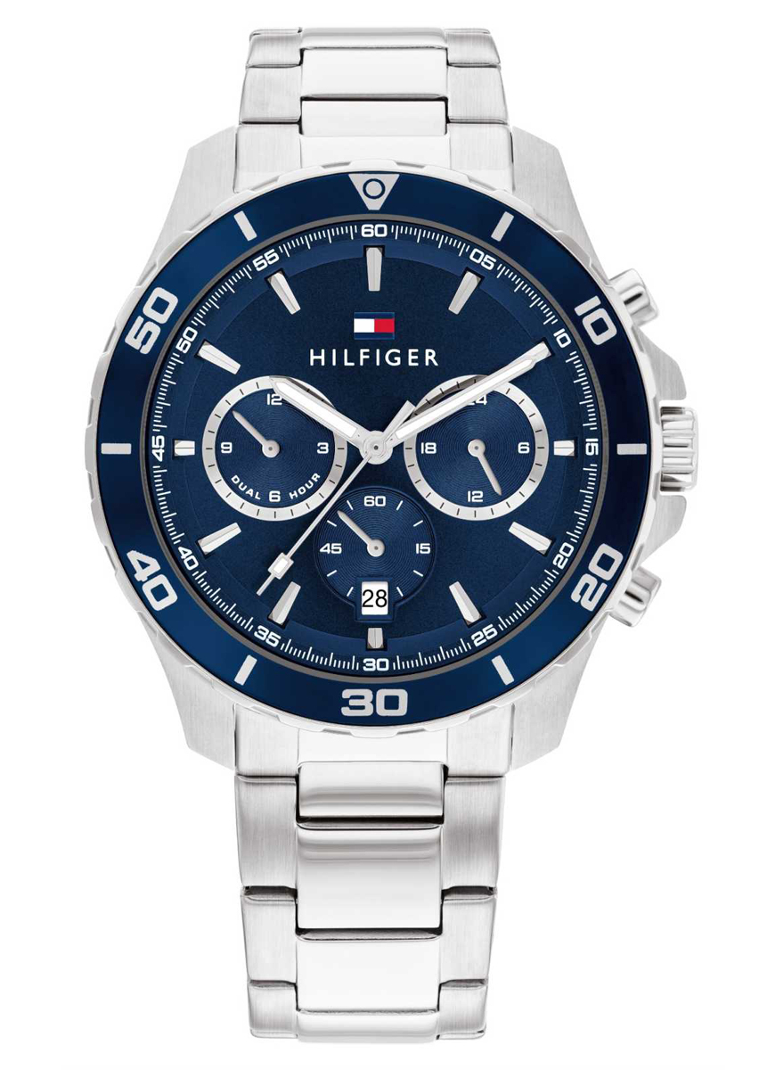 Tommy Hilfiger Jordan 1792094 - Quartz - Silver - Herrklocka - Rostfri stål - Härdat mineralglas