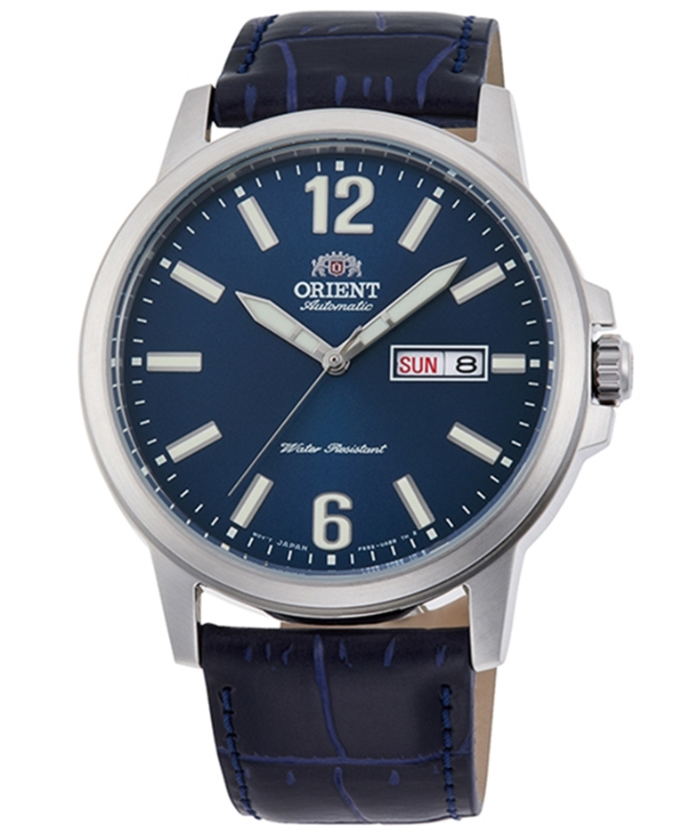 Orient Contemporary RA-AA0C05L - Automatisk - Silver - Herrklocka - Läder - Mineral/Safir-mix