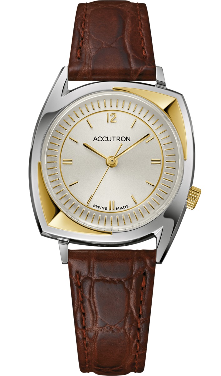 Bulova | Exklusiv automatisk herrklocka från Accutron med tvåfärgat boett och champagnetavla - Legacy 203 | 2SW8A001 - Automatisk - Guld - Herrklocka 