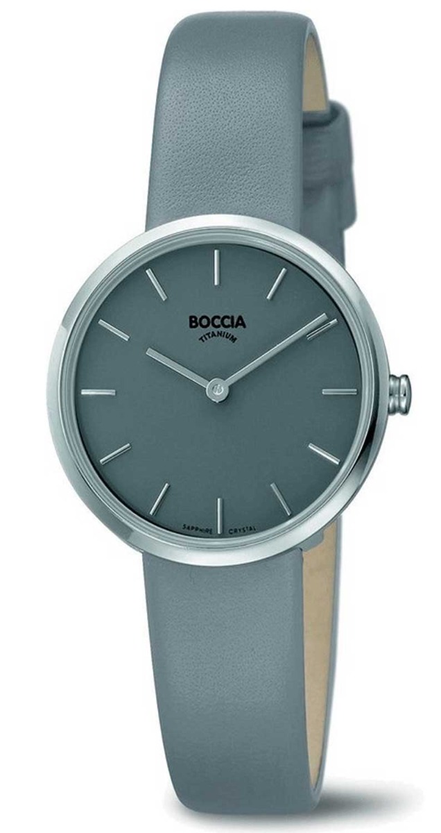 Boccia Titanium 3279-01 - Quartz - Silver - Damklocka - Titan - Härdat mineralglas