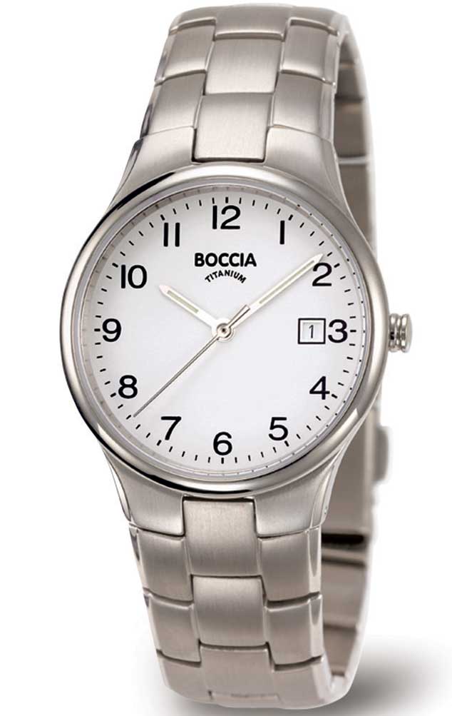 Boccia Titanium 3297-01 - Quartz - Silver - Damklocka - Titan - Härdat mineralglas