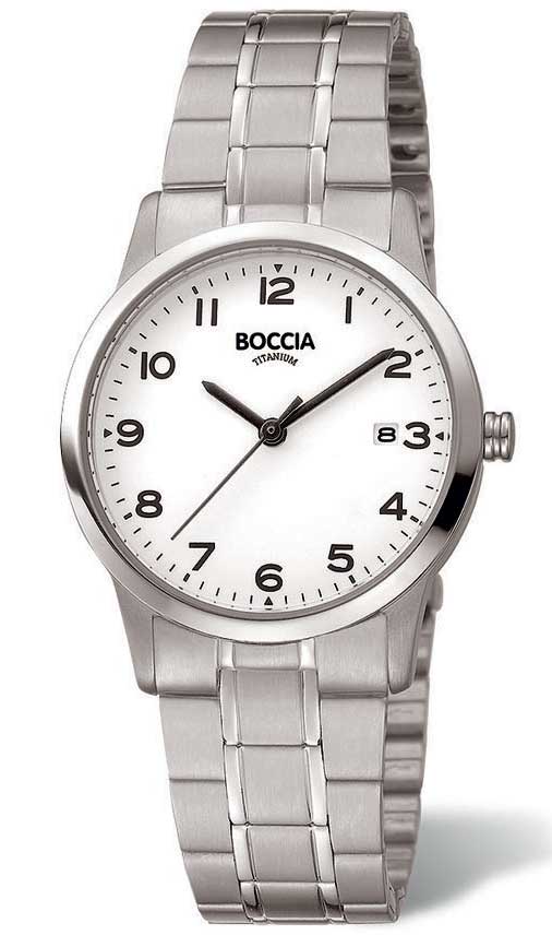 Boccia Titanium 3302-01 - Quartz - Silver - Damklocka - Titan - Härdat mineralglas