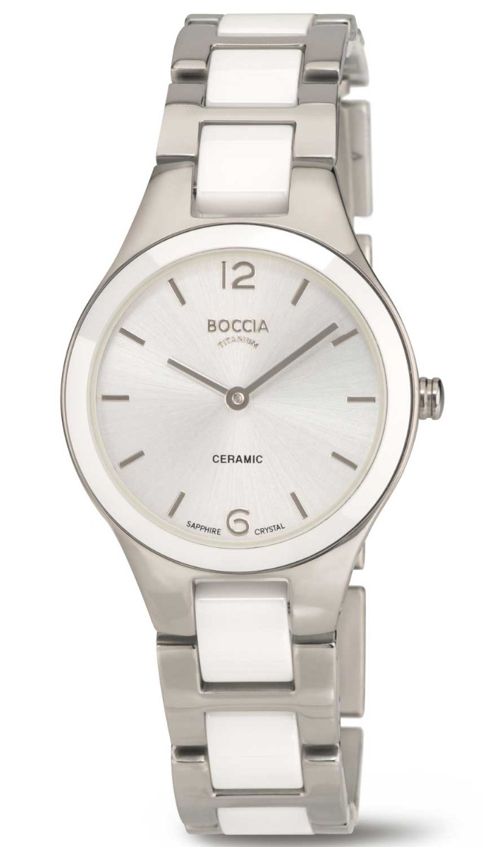 Boccia Titanium 3306-01 - Quartz - Silver - Damklocka - Titan - Safir