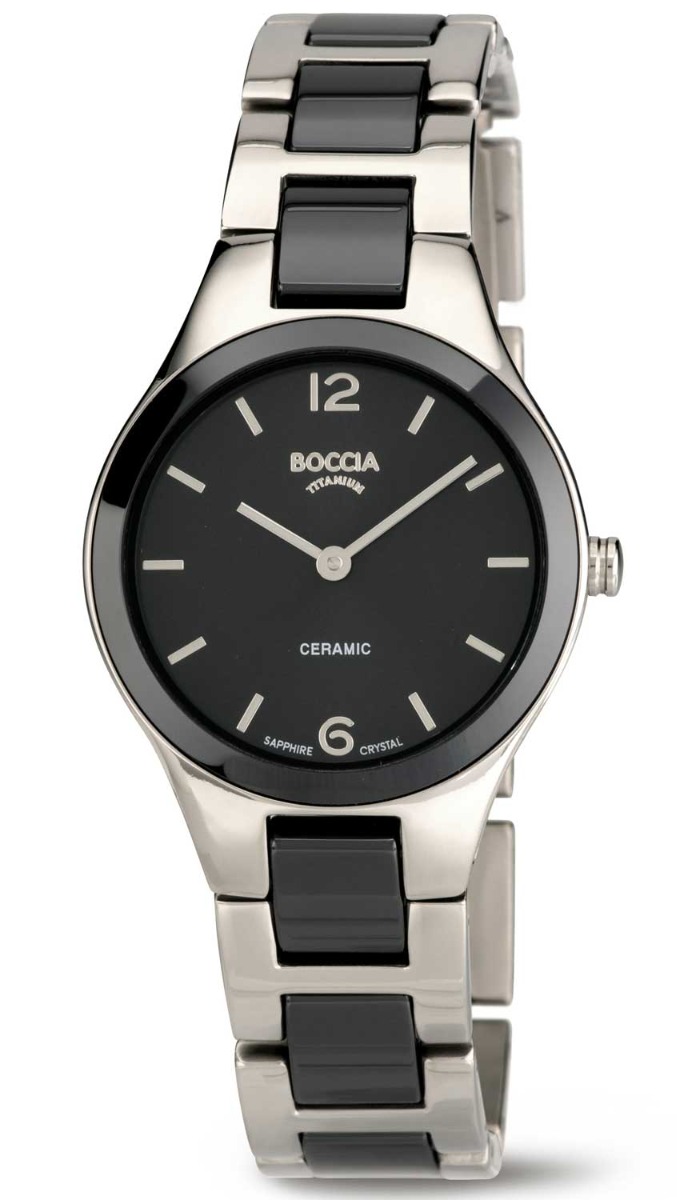 Boccia Titanium 3306-02 - Quartz - Silver - Damklocka - Titan - Safir