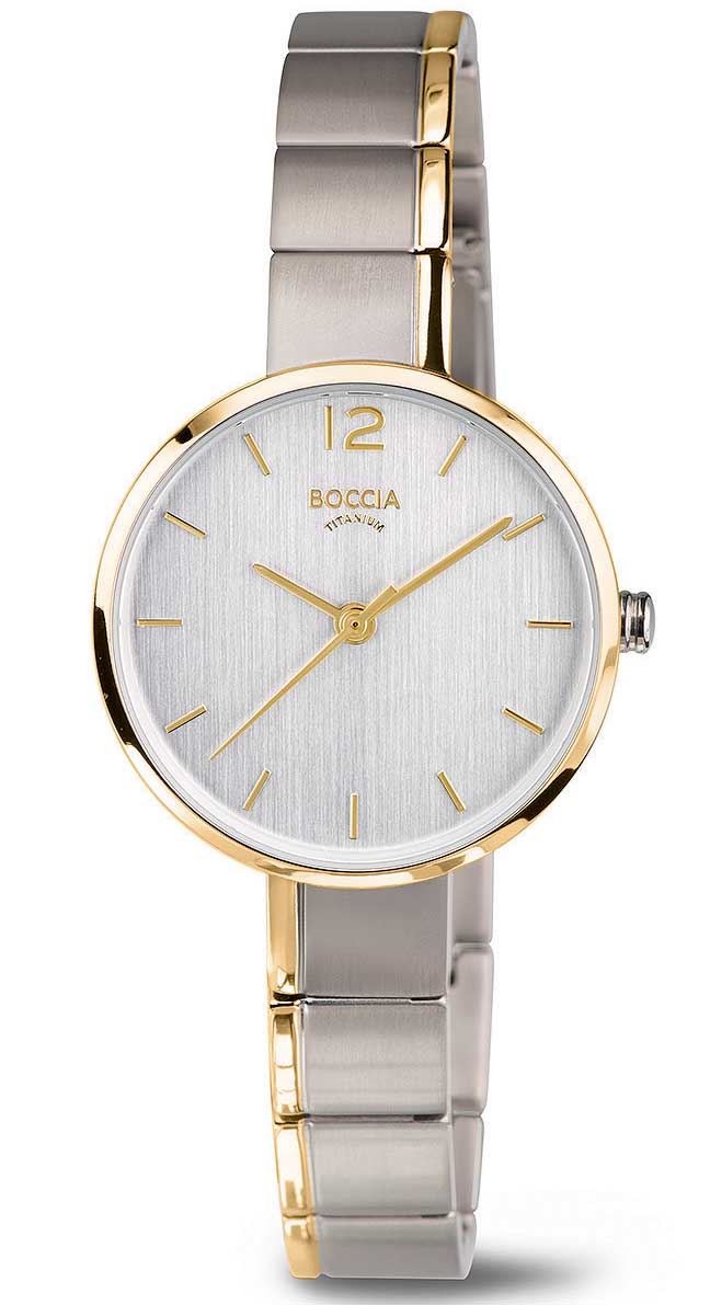 Boccia Titanium 3308-02 - Quartz - Silver - Damklocka - Titan - Safir