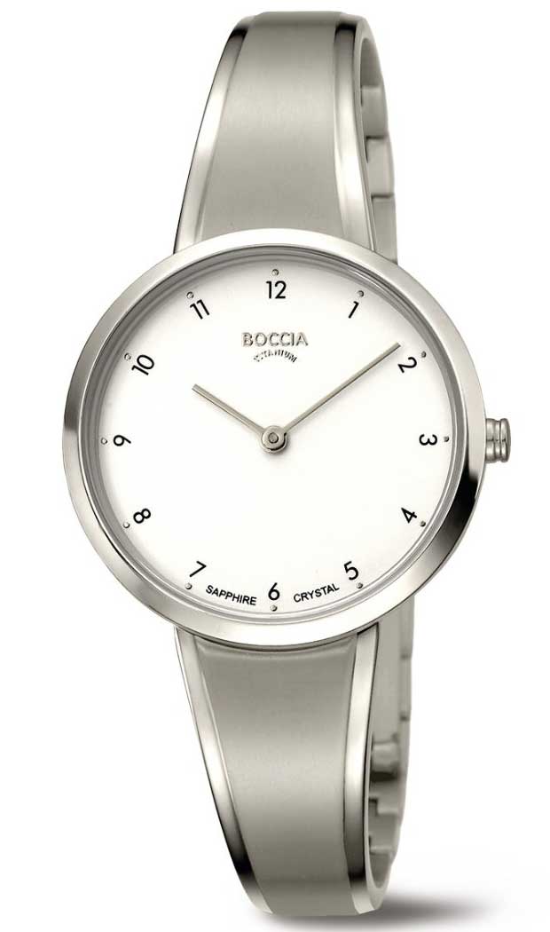 Boccia Titanium 3325-01 - Quartz - Silver - Damklocka - - Safir