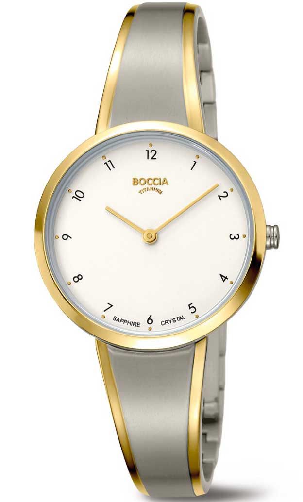 Boccia Titanium 3325-02 - Quartz - Silver - Damklocka - - Safir