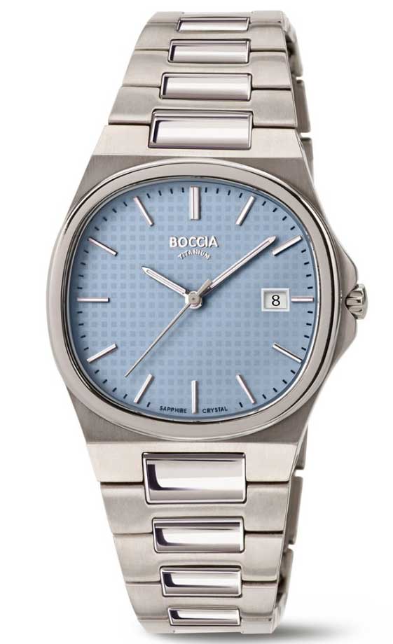 Boccia Titanium 3348-01 - Quartz - Silver - Damklocka - Rostfri stål - Safir