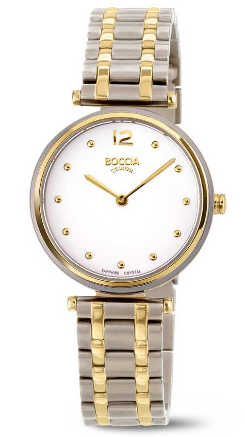 Boccia Titanium 3349-03 - Quartz - Silver - Damklocka - Titan - Safir
