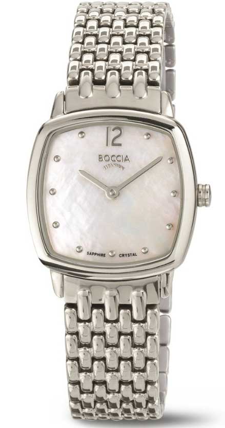 Boccia Titanium 3353-01 - Quartz - Silver - Damklocka - Titan - Safir