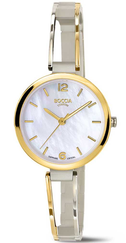 Boccia Titanium 3354-01 - Quartz - Silver - Damklocka - Titan - Safir