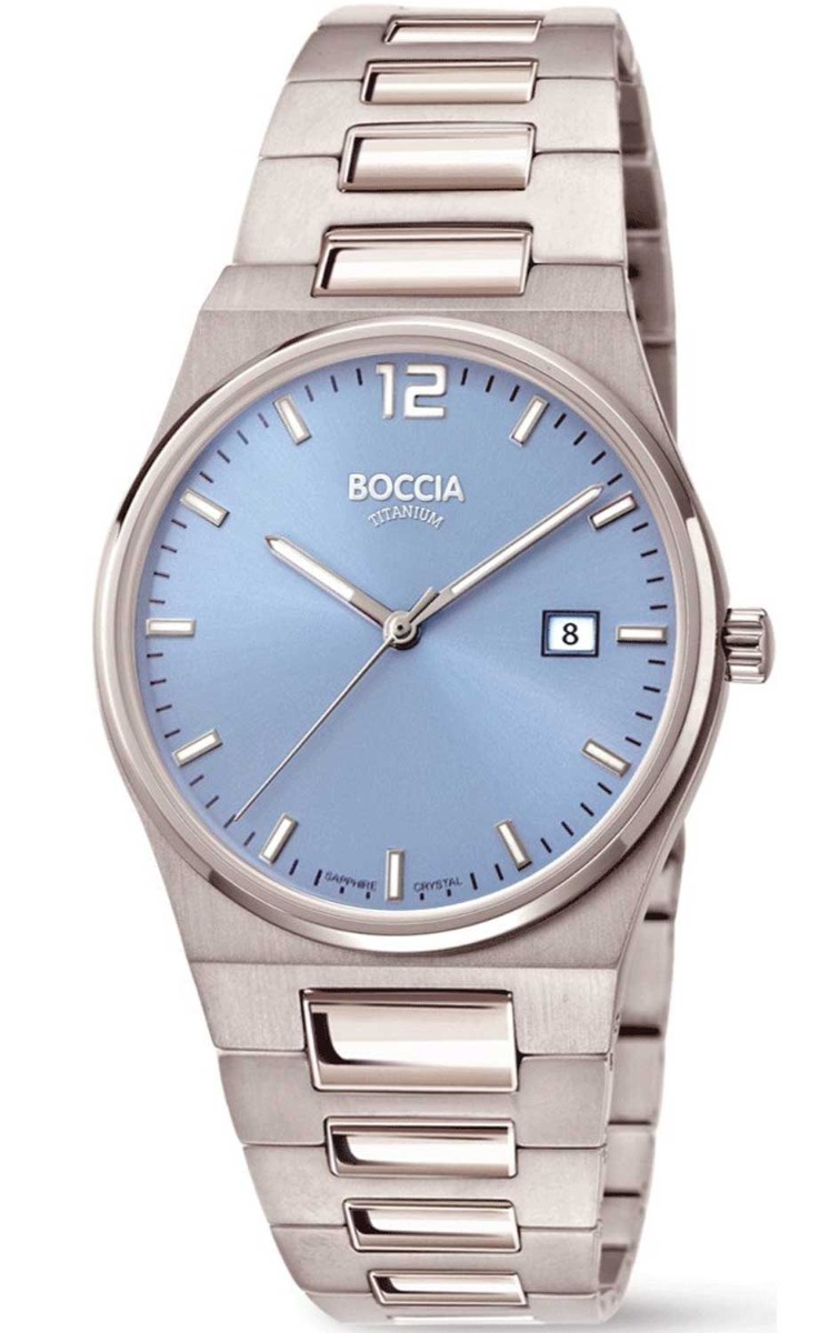 Boccia Titanium 3357-01 - Quartz - Silver - Damklocka - Titan - Safir