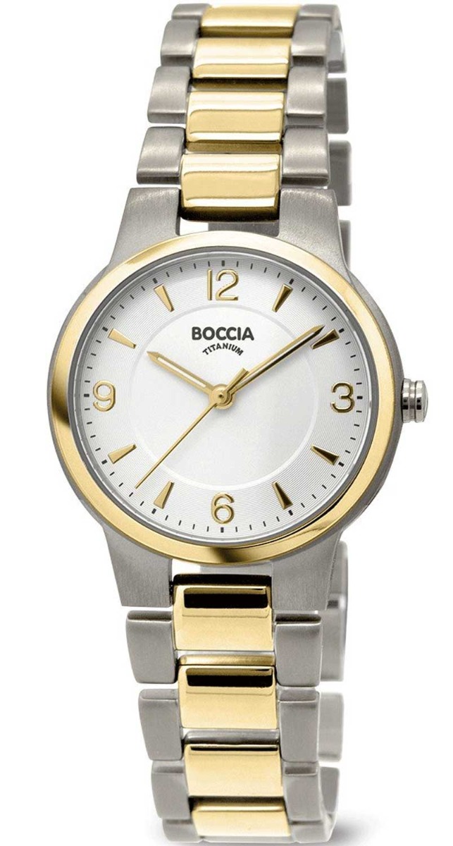 Boccia Titanium 3359-02 - Quartz - Silver - Damklocka - Titan - Härdat mineralglas