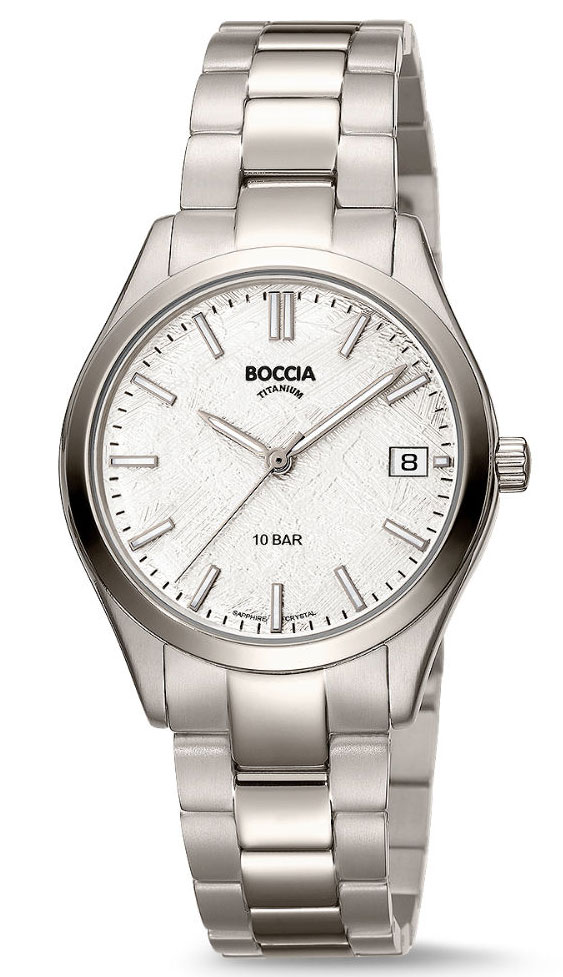 Boccia Titanium Ladies 3374-01 - Quartz - Silver - Damklocka - Titan - Safir