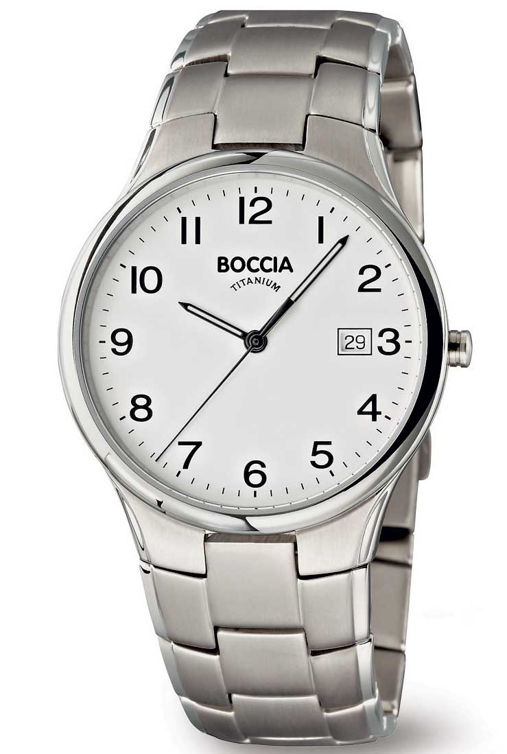 Boccia Titanium 3512-08 - Quartz - Silver - Damklocka - Titan - Härdat mineralglas