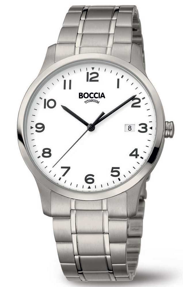 Boccia Titanium 3620-01 - Quartz - Silver - Unisex - Titan - Härdat mineralglas
