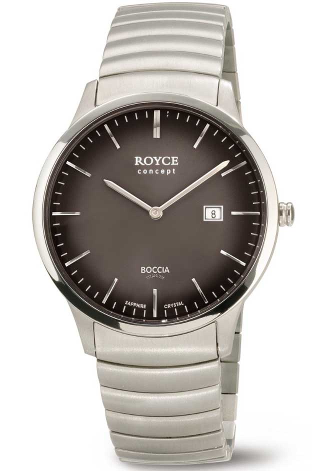 Boccia Titanium 3645-04 - Quartz - Silver - Herrklocka - Titan - Safir