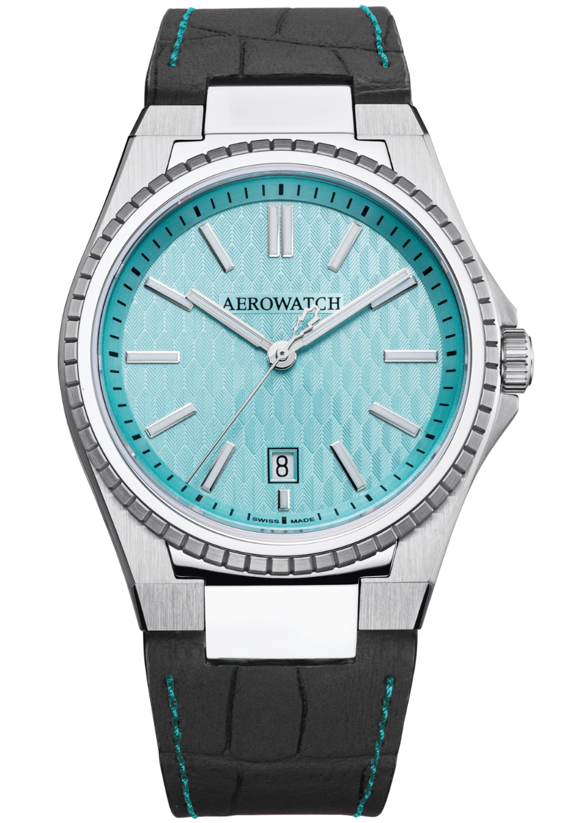 Aerowatch Milan Sport Quartz A 42999 AA05 - Quartz - Silver - Herrklocka - Läder - Safir