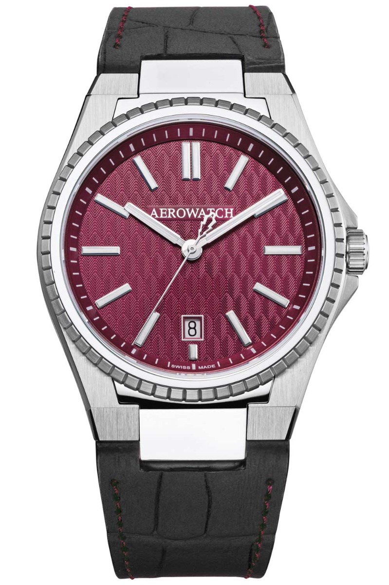 Aerowatch Milan Sport Quartz A 42999 AA06 - Quartz - Silver - Herrklocka - Läder - Safir