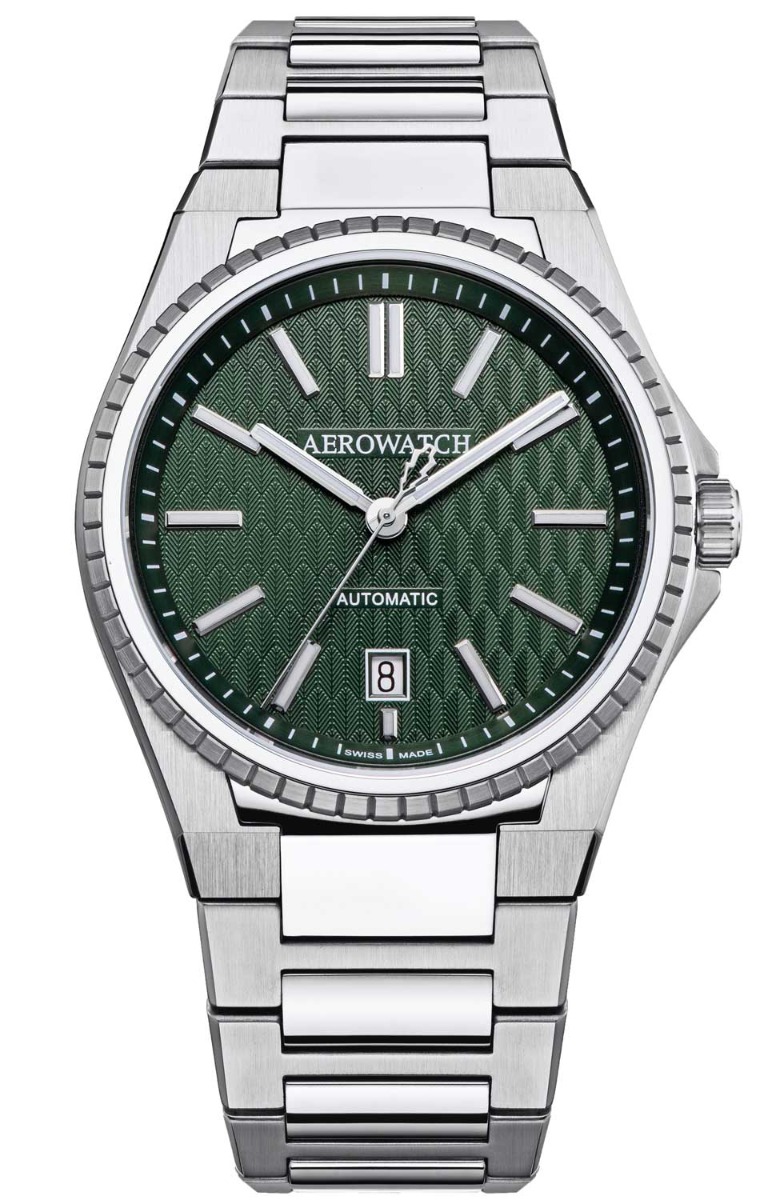Aerowatch Milan Sport Automatic A 60998 AA04 M - Automatisk - Silver - Herrklocka - Rostfri stål - Safir