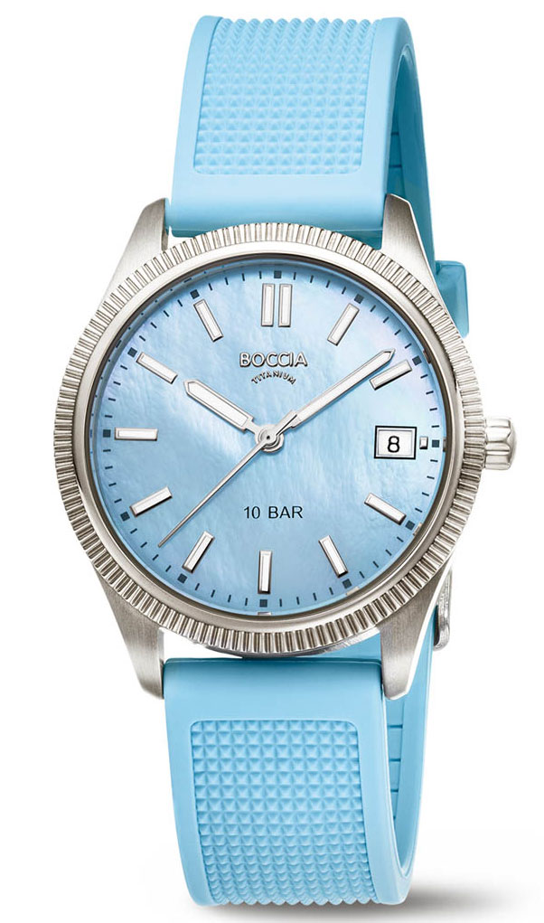 Boccia Titanium Ladies 3356-03 - Quartz - Silver - Damklocka - Silikon - Härdat mineralglas