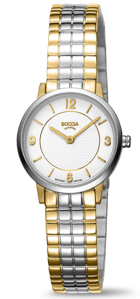 Boccia Titanium Ladies 3371-04 - Quartz - Silver - Damklocka - Titan - Safir