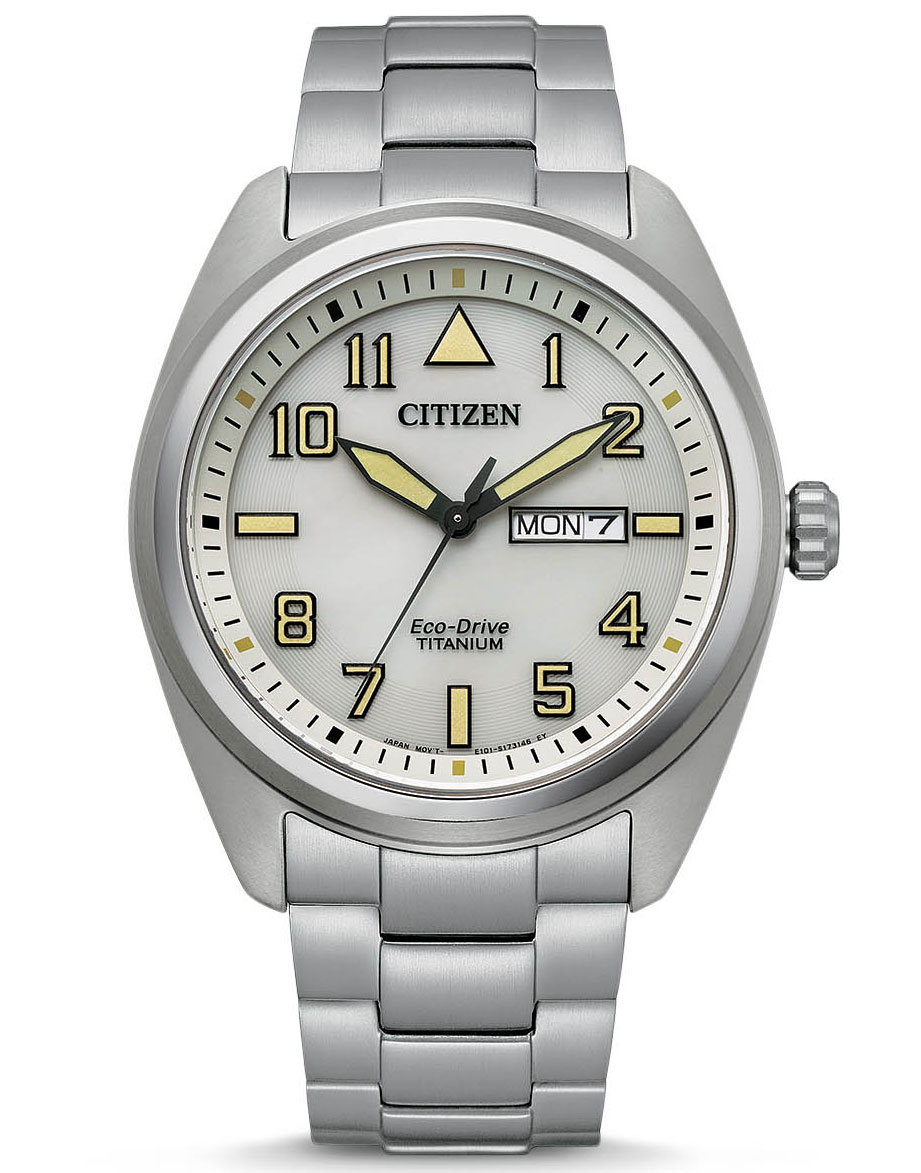 Citizen Eco-drive titanium herrklocka med dag/datum | Super lätt titaniumklocka med 180 dagars gångreserv | BM8560-88X - Quartz - Silver -...