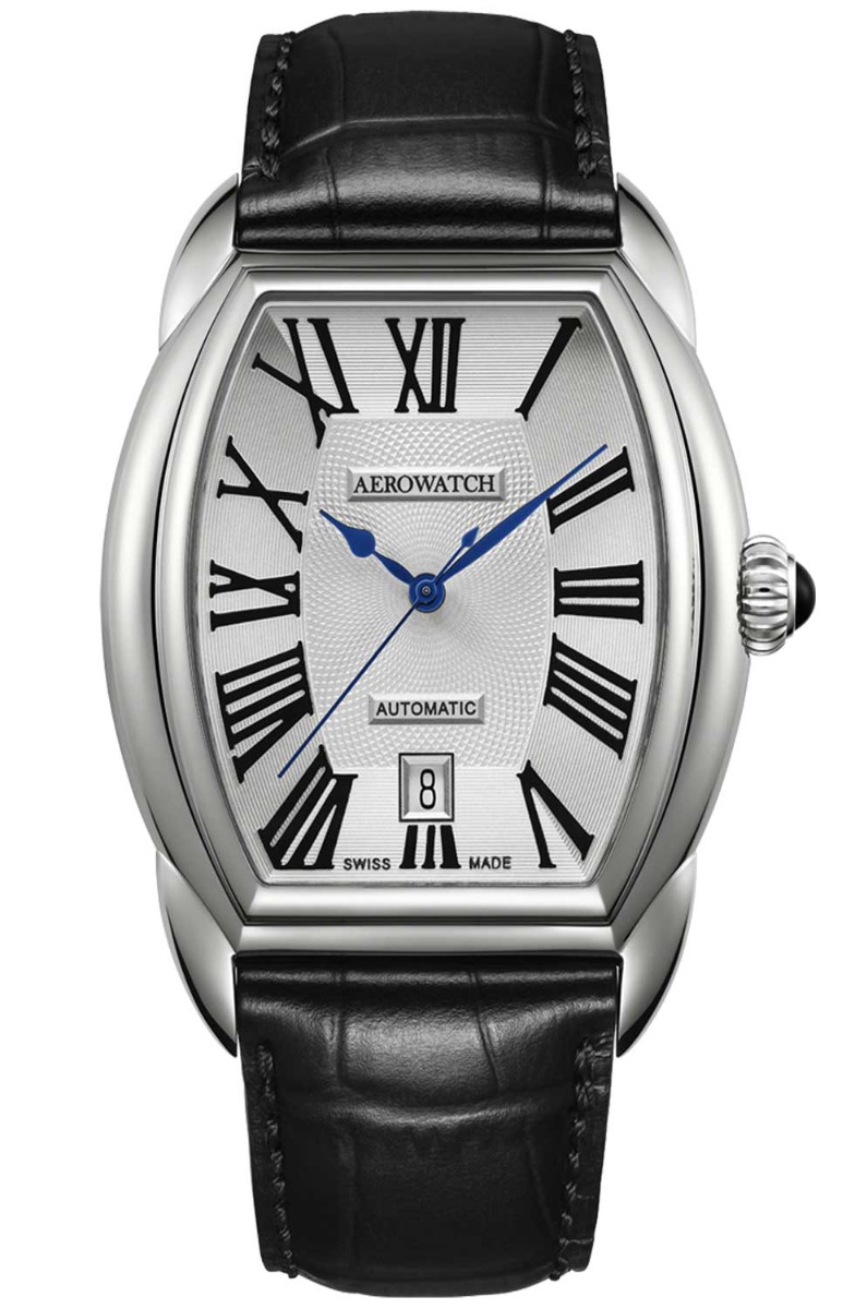 Aerowatch Streamline Automatic A 60959 AA06 - Automatisk - Silver - Herrklocka - Läder - Safir