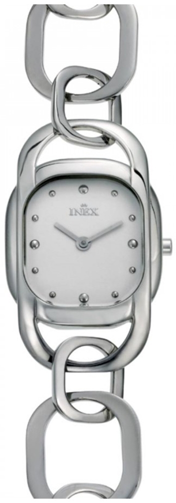 Smycke med minimalistisk klocka - Inex Ladies Silver/Silver A102S4P - Quartz - Silver - Damklocka - Rostfri stål - Härdat mineralglas