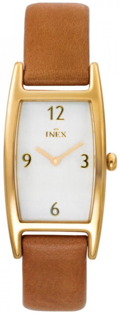 Damur - Inex Ladies Gold/Silver A109D4KV - LQ2 - Quartz - Guld - Damklocka - Läder - Härdat mineralglas