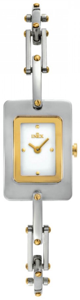 En boett som står ut - Inex Ladies Silver/White A117B0KV - Quartz - Silver - Damklocka - Rostfri stål - Härdat mineralglas